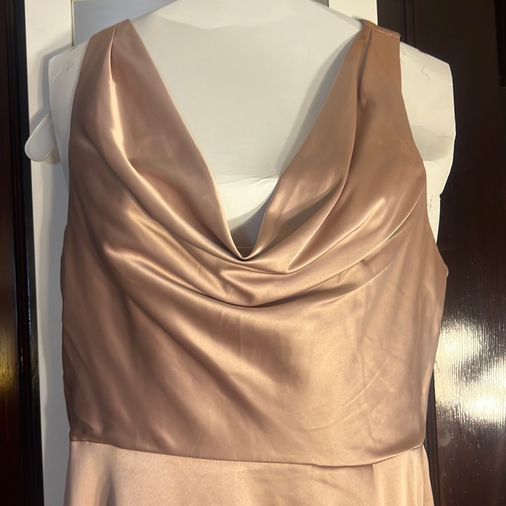 David’s Bridal Bridesmaid dress in satin